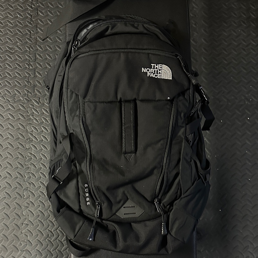 The North Face Surge Black Backpack